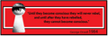 A graphic print featuring a bold red background with a black and white eye keyhole illustration on the left and a quote from George Orwell 1984 in black text on the right.