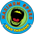 Maximum Speed Zero Thought Sticker