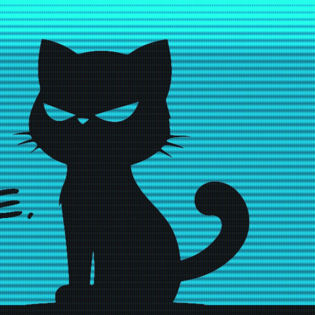 Promo video with three text scenes about the Black Kat 007 sticker, a shot of the sticker, and INSANA’s website address.